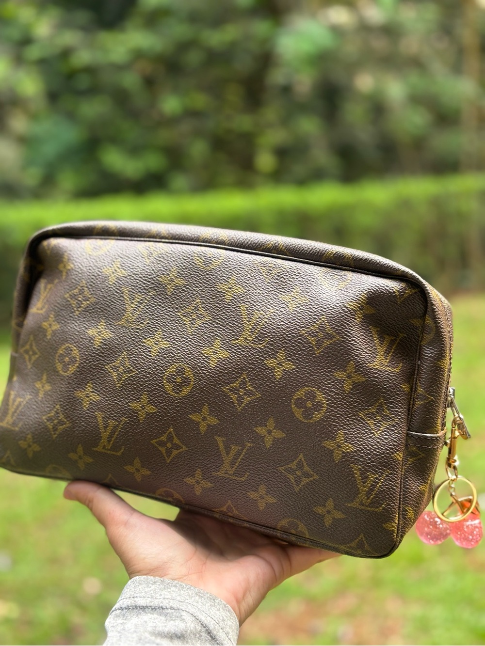 Louis Vuitton Brown Monogram Canvas Clutch Wristlet